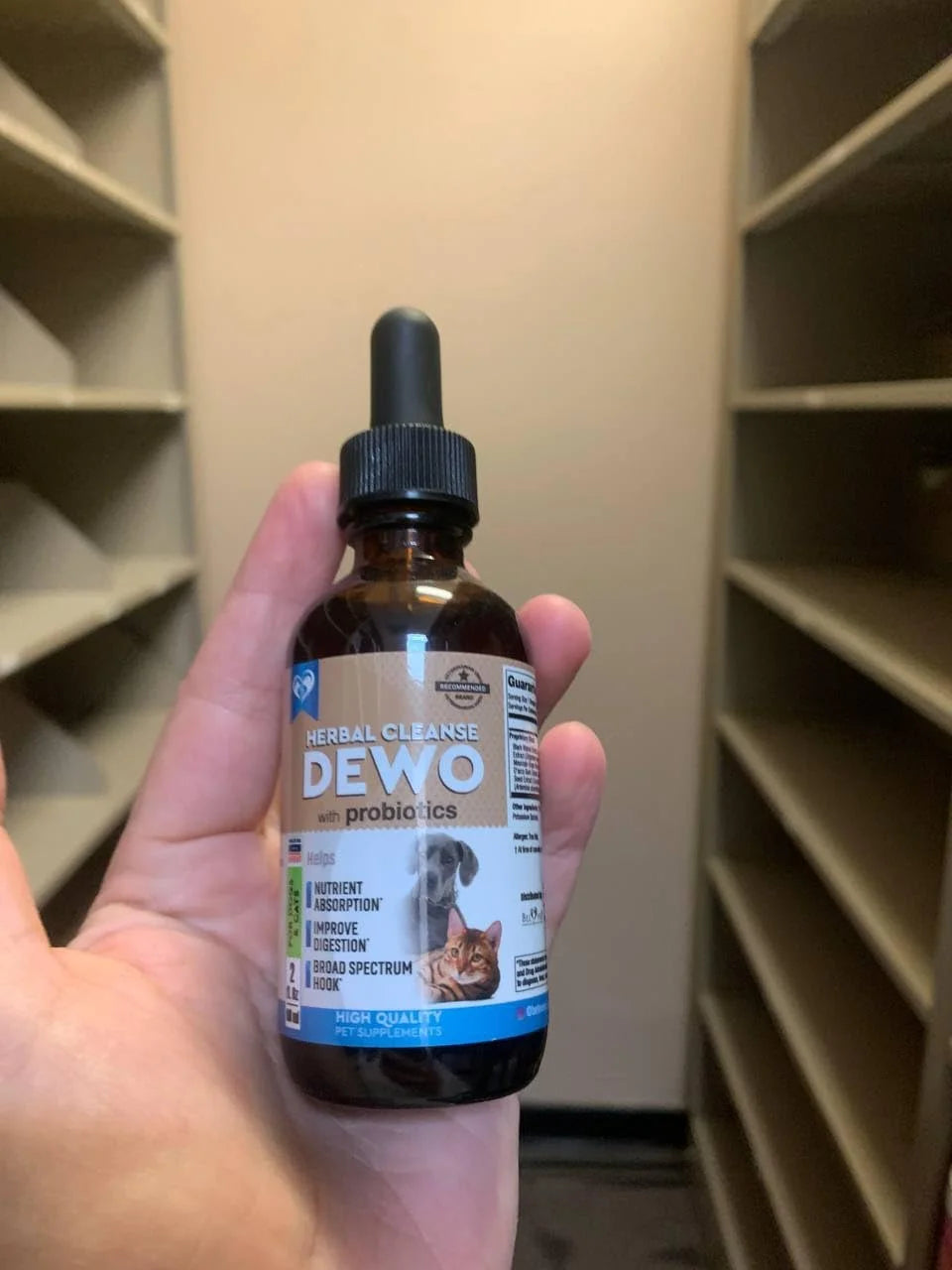 Natural Digestive Support for Dogs & Cats – Herbal Blend with Probiotics – Supports Normal Gut & Flora Balance – Daily Wellness Formula