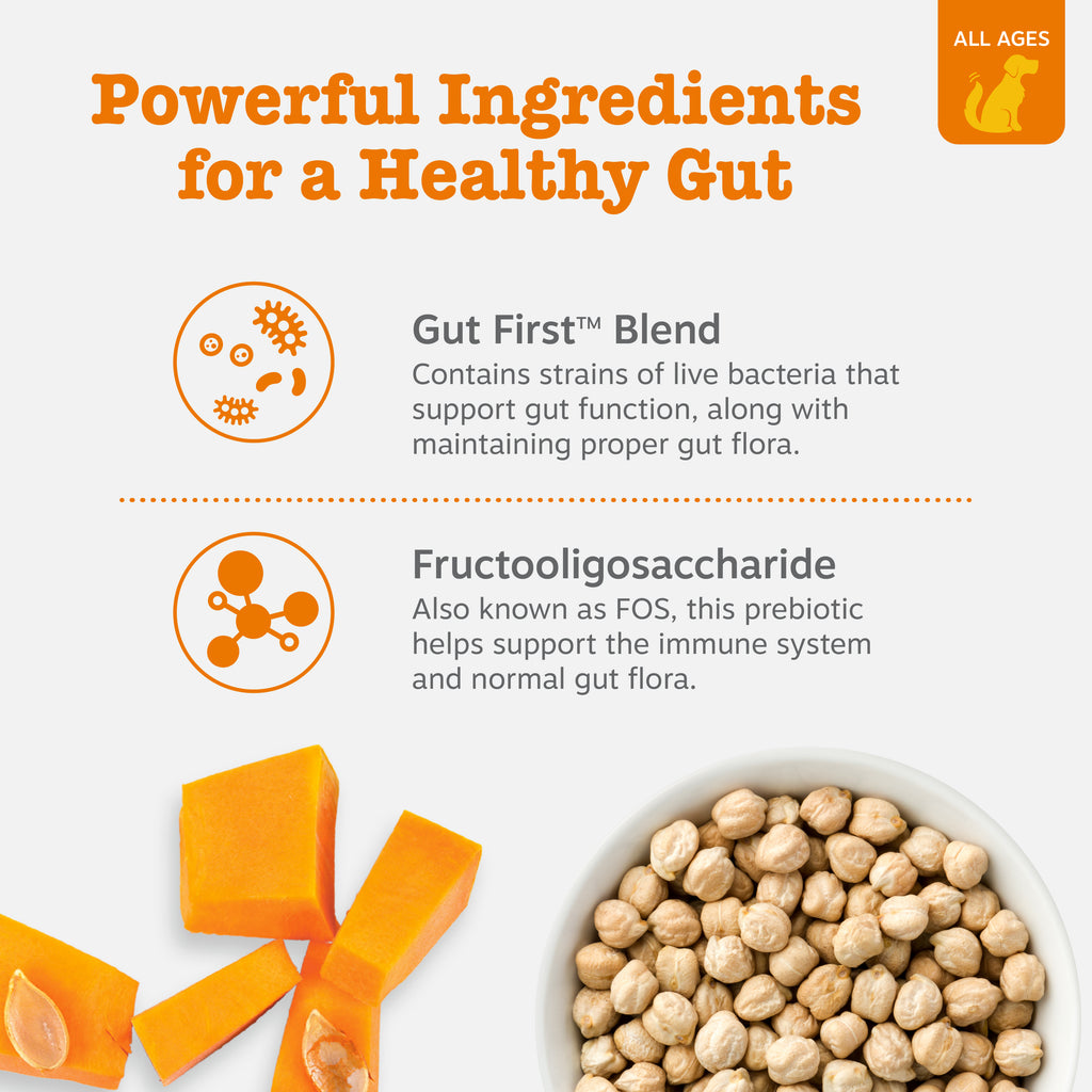 Probiotic Bites for Dogs, for Gut Health, Pumpkin 250Ct