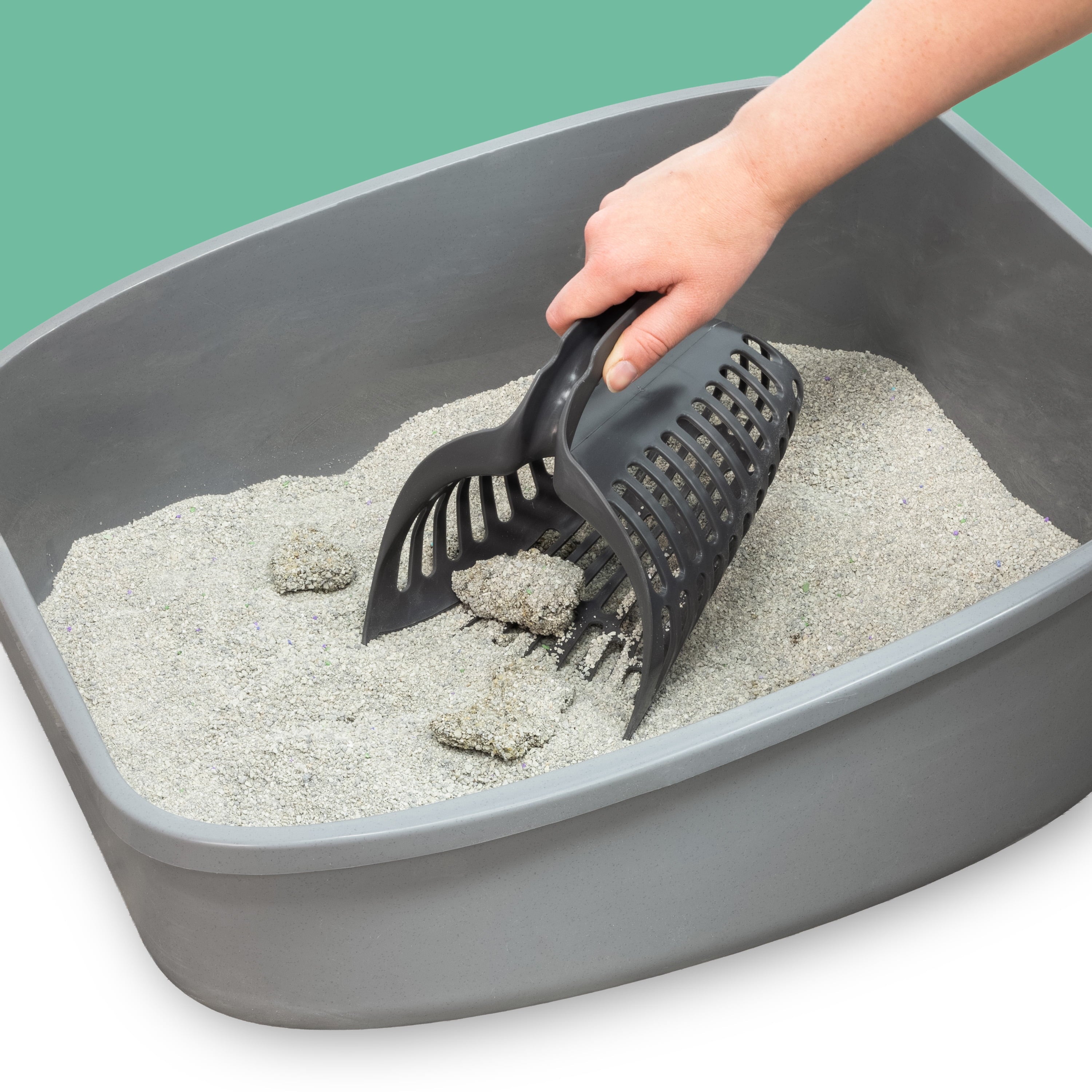 Infinity Litter Scoop, Compact All-In-One Litter Box Cleaning Tool for Cats