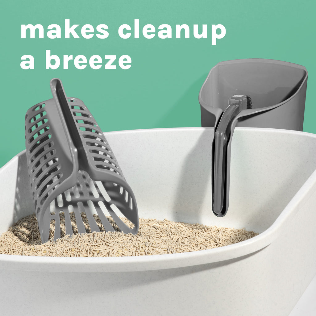 Infinity Litter Scoop, Compact All-In-One Litter Box Cleaning Tool for Cats