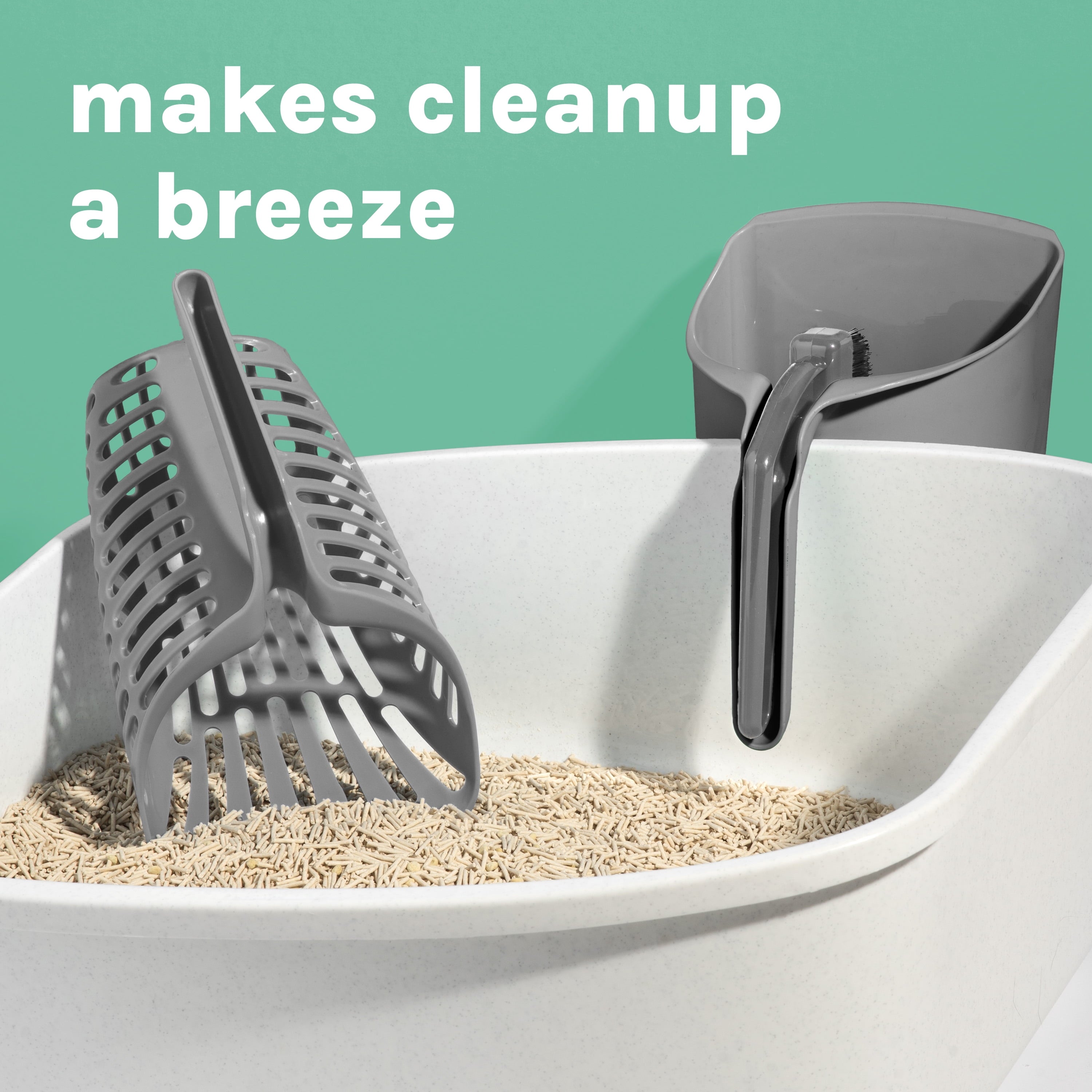 Infinity Litter Scoop, Compact All-In-One Litter Box Cleaning Tool for Cats