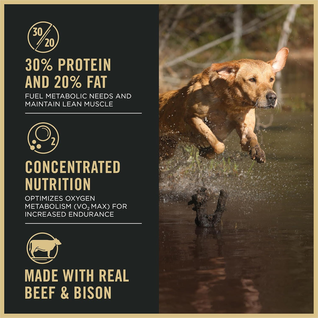 Sport Performance 30/20 Beef and Bison Formula Dry Dog Food - 33 Lb. Bag